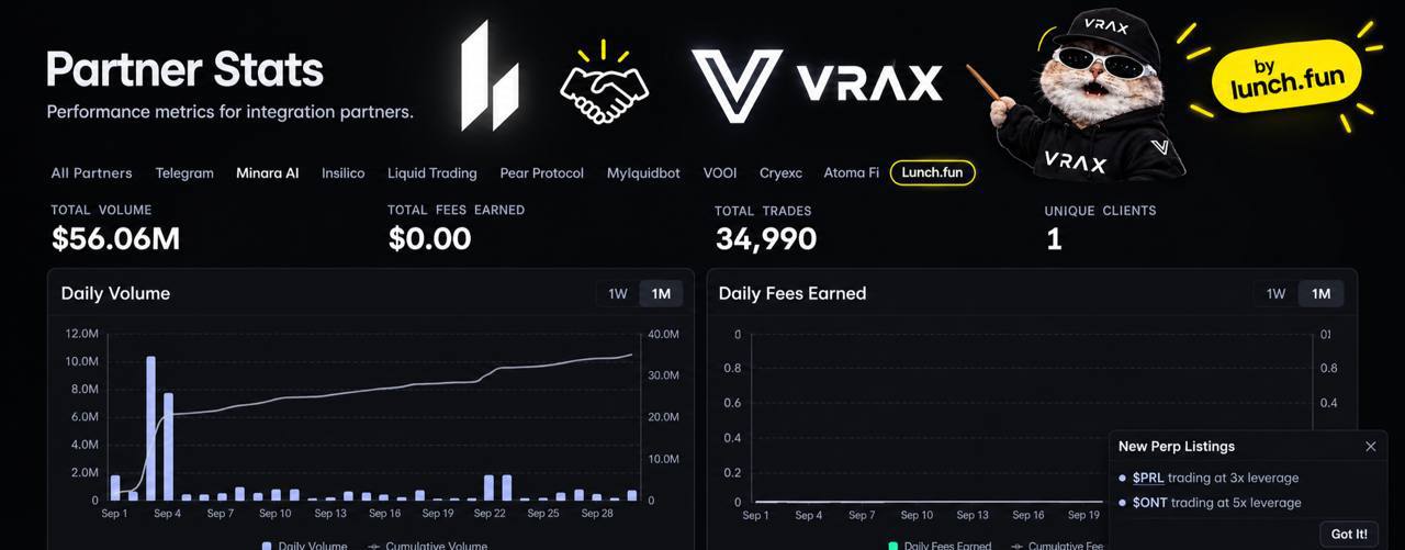 Partner Stats dashboard